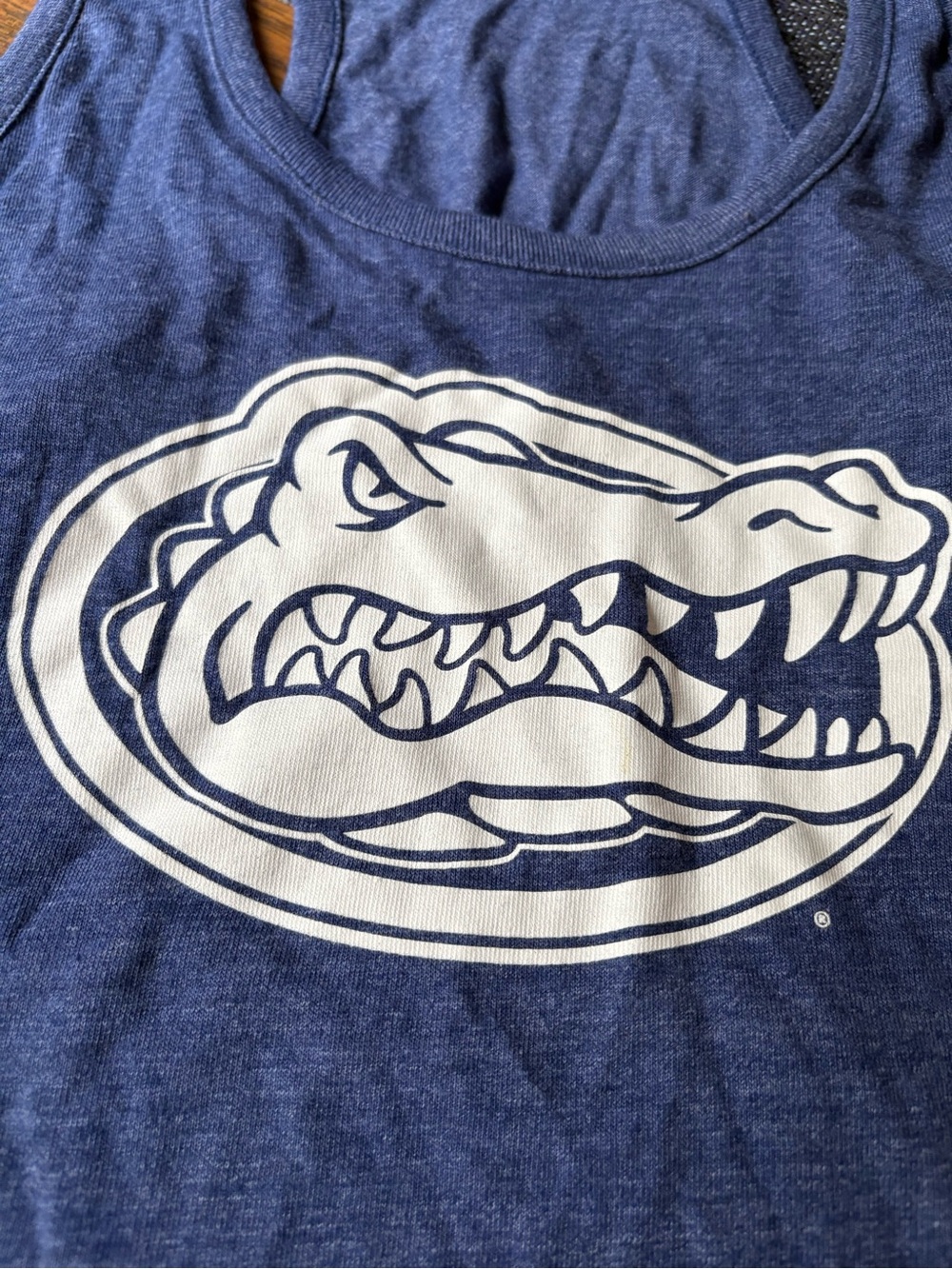 League Blue Crewneck Tee with White Graphic - Picture 2 of 3